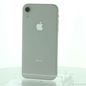 【中古】Apple(アップル) iPhoneXR 64GB ホワイト MT032J／A SIMフリー 【295-ud】