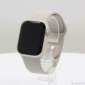 【中古】Apple(アップル) Apple Watch Series 8 GPS 41mm スターライトアルミニウムケース スターライトスポーツバンド 【198-ud】