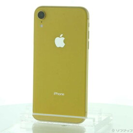 【中古】Apple(アップル) iPhoneXR 64GB イエロー MT082J／A SIMフリー 【348-ud】
