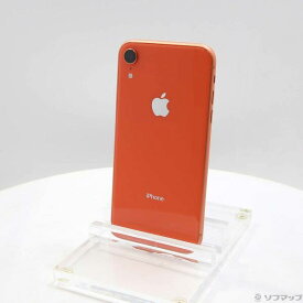 【中古】Apple(アップル) iPhoneXR 64GB コーラル MT0A2J／A SIMフリー 【344-ud】