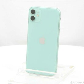 【中古】Apple(アップル) iPhone11 64GB グリーン MWLY2J／A SIMフリー 【262-ud】