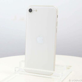 【中古】Apple(アップル) iPhone SE 第3世代 256GB スターライト MMYK3J／A SIMフリー 【262-ud】