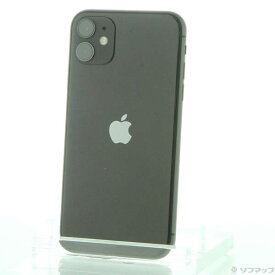 【中古】Apple(アップル) iPhone11 64GB ブラック MWLT2J／A SIMフリー 【198-ud】