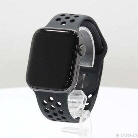 【中古】Apple(アップル) Apple Watch Series 5 Nike GPS 44mm スペースグレイアルミニウムケース アンスラサイト／ブラックNikeスポーツバンド 【258-ud】