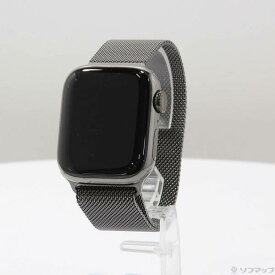 【中古】Apple(アップル) Apple Watch Series 7 GPS + Cellular 41mm グラファイトステンレススチールケース グラファイトミラネーゼループ 【258-ud】