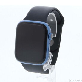 【中古】Apple(アップル) Apple Watch Series 7 GPS 45mm ブルーアルミニウムケース ミッドナイトスポーツバンド 【269-ud】