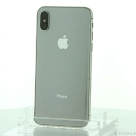 【中古】Apple(アップル) iPhoneX 256GB シルバー MQC22J／A SoftBank 【262-ud】