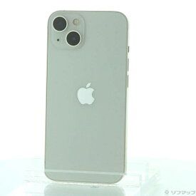 【中古】Apple(アップル) iPhone13 128GB スターライト MLND3J／A SIMフリー 【258-ud】