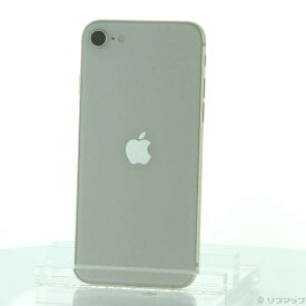 【中古】Apple(アップル) iPhone SE 第3世代 64GB スターライト MMYD3J／A SIMフリー 【295-ud】