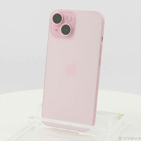 【中古】Apple(アップル) iPhone15 128GB ピンク MTMJ3J／A SIMフリー 【371-ud】
