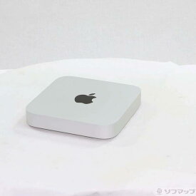 【中古】Apple(アップル) Mac mini Early 2023 MMFJ3J／A Apple M2 8コアCPU_10コアGPU 8GB SSD256GB シルバー 〔14.4 Sonoma〕 【377-ud】