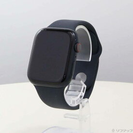 【中古】Apple(アップル) Apple Watch Series 9 GPS + Cellular 45mm ミッドナイトアルミニウムケース ミッドナイトスポーツバンド 【348-ud】