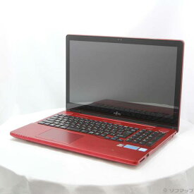 【中古】FUJITSU(富士通） LIFEBOOK AH77／B1 FMVA77B1R ガーネットレッド 〔Windows 10〕 【276-ud】