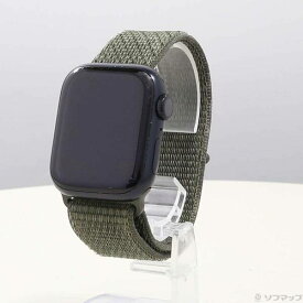【中古】Apple(アップル) Apple Watch Series 7 Nike GPS 41mm ミッドナイトアルミニウムケース カーゴカーキNikeスポーツループ 【269-ud】