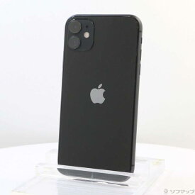 【中古】Apple(アップル) iPhone11 64GB ブラック MWLT2J／A SIMフリー 【258-ud】