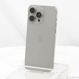 【中古】Apple(アップル) iPhone15 Pro Max 1TB ナチュラルチタニウム MU713J／A SIMフリー 【258-ud】