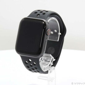 【中古】Apple(アップル) Apple Watch Series 6 Nike GPS + Cellular 44mm スペースグレイアルミニウムケース アンスラサイト／ブラックNikeスポーツバンド 【262-ud】