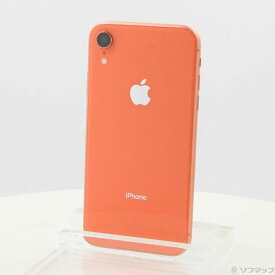 【中古】Apple(アップル) iPhoneXR 64GB コーラル MT0A2J／A SIMフリー 【371-ud】