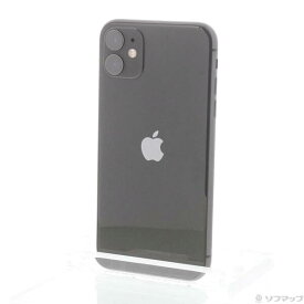 【中古】Apple(アップル) iPhone11 64GB ブラック MWLT2J／A SIMフリー 【262-ud】