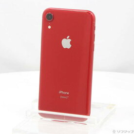 【中古】Apple(アップル) iPhoneXR 64GB プロダクトレッド MT062J／A SIMフリー 【258-ud】