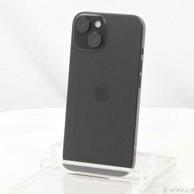 【中古】Apple(アップル) iPhone15 128GB ブラック MTMH3J／A SIMフリー 【349-ud】