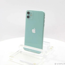 【中古】Apple(アップル) iPhone11 64GB グリーン MWLY2J／A SIMフリー 【377-ud】