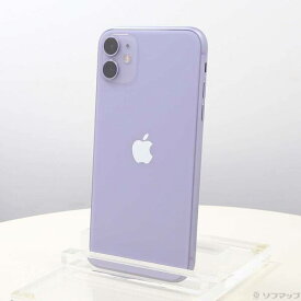 【中古】Apple(アップル) iPhone11 64GB パープル MWLX2J／A SIMフリー 【349-ud】