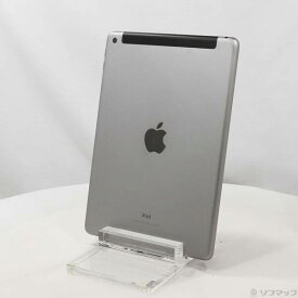 【中古】Apple(アップル) iPad 第6世代 128GB スペースグレイ MR722J／A SoftBank 【198-ud】