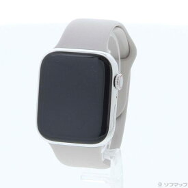 【中古】Apple(アップル) Apple Watch Series 7 GPS + Cellular 45mm シルバーステンレススチールケース スターライトスポーツバンド 【377-ud】