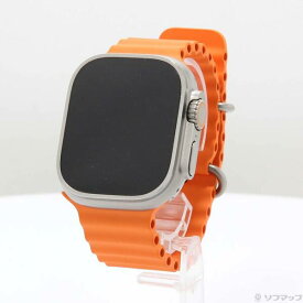 【中古】Apple(アップル) Apple Watch Ultra 2 GPS + Cellular 49mm チタニウムケース オレンジオーシャンバンド 【377-ud】