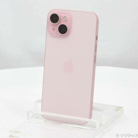 【中古】Apple(アップル) iPhone15 128GB ピンク MTMJ3J／A SIMフリー 【377-ud】