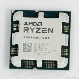 【中古】AMD(エーエムディー) Ryzen 5 7600X 〔4.7GHz／Socket AM5〕 【262-ud】