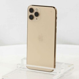 【中古】Apple(アップル) iPhone11 Pro 64GB ゴールド MWC52J／A SIMフリー 【305-ud】