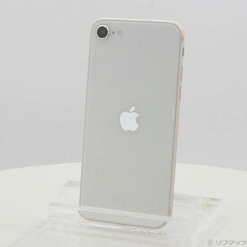【中古】Apple(アップル) iPhone SE 第3世代 64GB スターライト MMYD3J／A SIMフリー 【262-ud】