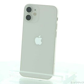 【中古】Apple(アップル) iPhone12 mini 128GB ホワイト MGDM3J／A SIMフリー 【381-ud】