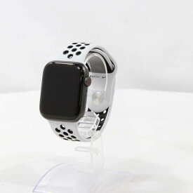【中古】Apple(アップル) Apple Watch Series 6 GPS + Cellular 44mm スペースグレイアルミニウムケース ピュアプラチナム／ブラックNikeスポーツバンド 【269-ud】