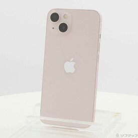 【中古】Apple(アップル) iPhone13 128GB ピンク MLNE3J／A SIMフリー 【381-ud】