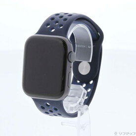 【中古】Apple(アップル) Apple Watch SE 第1世代 Nike GPS 44mm スペースグレイアルミニウムケース ミッドナイトネイビー／ミスティックネイビーNikeスポーツバンド 【371-ud】