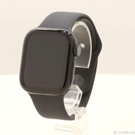 【中古】Apple(アップル) Apple Watch Series 10 GPS 42mm ジェットブラックアルミニウムケース ブラックスポーツバンド 【198-ud】