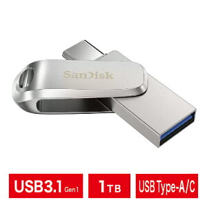 USBb1TBbSanDiskbUSB3.1 Gen1bUSB Type-A/Type-C bUltra Dual Drive Luxeb]USBbsACOpbP[WibSDDDC4-1T00-G46