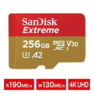 �T���f�B�X�N Micro SD UHS1 U3 Class10/256GB SDSQXAV-256G-GN6MN�y�l�R�|�X�֔z������6�_�܂Łz