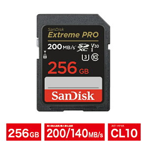 SDJ[hbSDXCb256GBbSanDisk TfBXNbǍx:200MB/sbExtreme PRO UHS1 U3 Class10 V30 SDSDXXD-256G-GN4IN