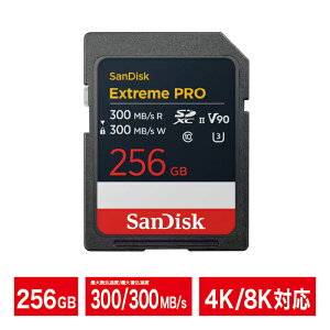 SDJ[hb256GBbSanDisk TfBXNbExtreme PRO SD UHS-II CardbϋvbhbhobV90bǏo:300MB/sb:300MB/sbSDXCbSDSDXDM-256G-GN4IN