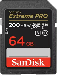 SDJ[hbSDXCb64GBbSanDisk TfBXNbR:200MB/sbExtreme PRO UHS1 U3 Class10 V30 SDSDXXU-064G-GN4IN