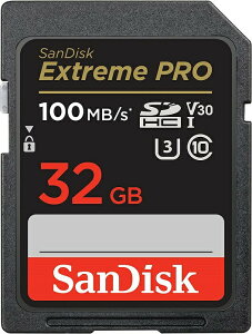 SDJ[hbSDHCb32GBbSanDisk TfBXNbR:100MB/sbExtreme PRO U3 V30 SDSDXXO-032G-GN4IN