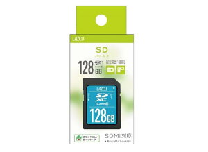 Lazos SDXC[J[h 128GB UHS-I U3 CLASS10 pbP[W L-B128SDX10-U3 ylR|X֔z12_܂Łz
