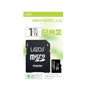 LAZOS ���\�X ���� �}�C�N�� SDXC 1TB UHS-I U3 V30 CLASS10 A2 L-B1000MSD10-U3V30A2�y�l�R�|�X�֔z������2�_�܂Łz