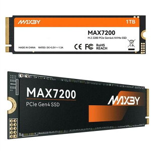 SSD 1TB �����ǂݍ��� PCIe4.0 Gen4 NVMe PS5�Ή� MAXBY MAX7200-1TB�y��z�֔����z