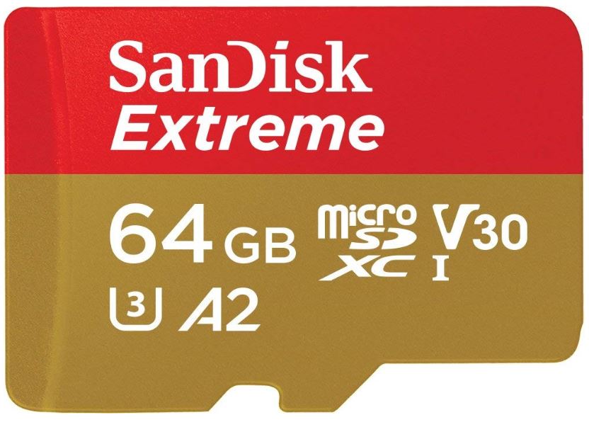 再入荷/予約販売! 発売モデル SanDisk SDSQXA2-064G-GN6MA 並行輸入海外パッケージ Extreme SD変換アダプタ付き 8点まで ネコポス便配送制限 microSDXC64GB