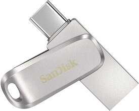 SanDisk　USB3.1 Gen1-A/Type-C 両コネクタ搭載Ultra Dual Drive Luxe 回転式USBメモリー64GB並行輸入海外パッケージ品 SDDDC4-064G-G46【ネコポス便配送制限10点まで】